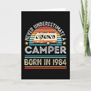Camper, född 1984, 40:e födelsedag, gåva kort