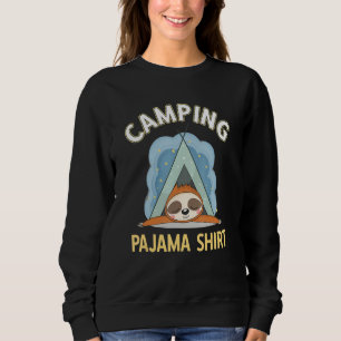 Camper Gear Tält Cute Sloth Kids Camping Pajama T Shirt