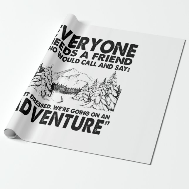 Camper Gift | Alla behöver en vänskaplig födelseda Presentpapper (Utrullad)