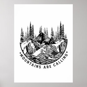 Camper Gift Bergen börjar bli födelsedag Poster