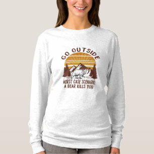 Camper Gift Gå utanför det värsta scenariot i Fo T Shirt