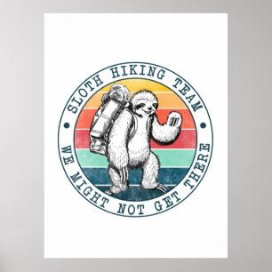 Camper Gift Långtids rekryteringsteamet födelsed Poster