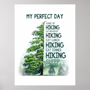 Camper Gift Min Perfekt-dag som börjar på födels Poster