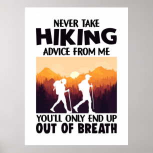 Camper Gift Ta aldrig läkarråd från mig Poster