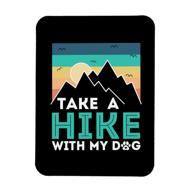 Camper Gift | Ta en paus med min Hund födelsedag Magnet (Vertikal)