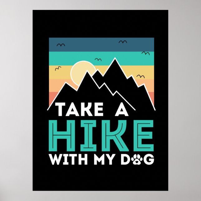 Camper Gift | Ta en paus med min Hund födelsedag Poster (Framsidan)