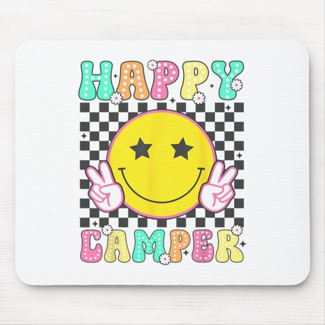 Camper Glad Sommarläger Camping För Män Kvinnor Ba Musmatta (Framsidan)