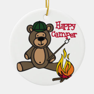 Camper Lycklig Julgransprydnad Keramik