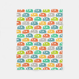 Camper Lycklig| Modern Camper Blanket Brights Fleecefilt
