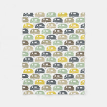 Camper Lycklig| Moderna Camper Blanket Retro Blues