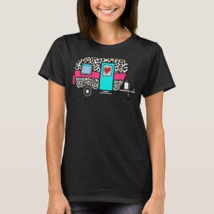 Camper Lycklig sommar Camping Leopard Glamping T Shirt