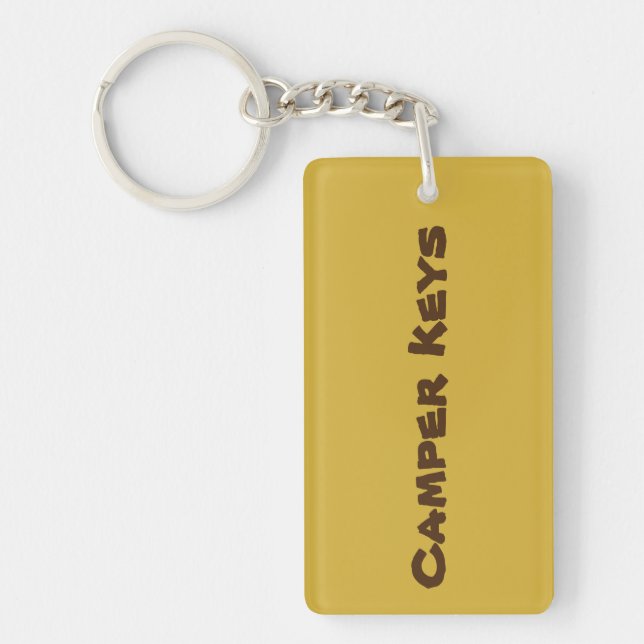 Camper Nycklar Vacation Rental Acrylic Keychain (Framsidan)