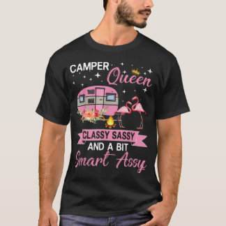 Camper Queen Classy Sassy Smart Assy Campinghus Hu T Shirt