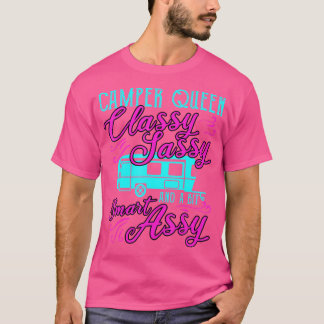 Camper Queen Funny Camping Exdoor Gift Sassy Sma T Shirt