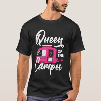 Camper Queen Women Girls Camping funny T Shirt