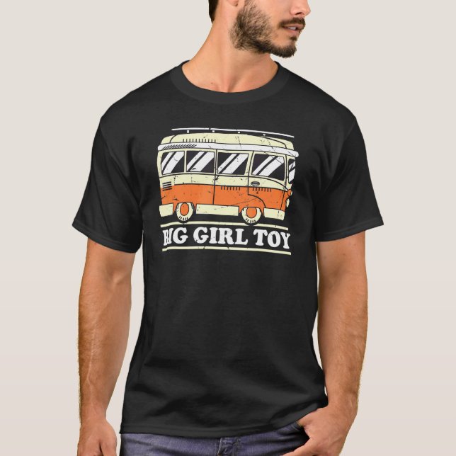 Camper Retro Big Girl Leksak T Shirt (Framsida)