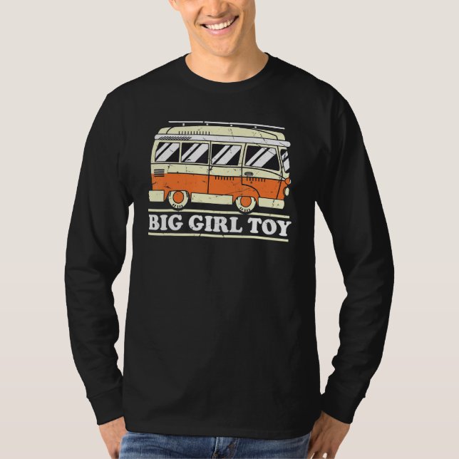 Camper Retro Big Girl Leksak T Shirt (Framsida)