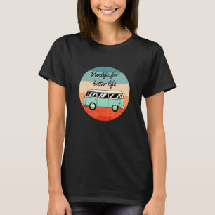 Camper Retro Vintage Van Life Caravan T Shirt