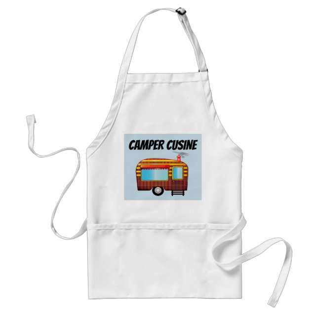 CAMPER TRAILER KITCHEN APRONS FÖRKLÄDE (Framsidan)