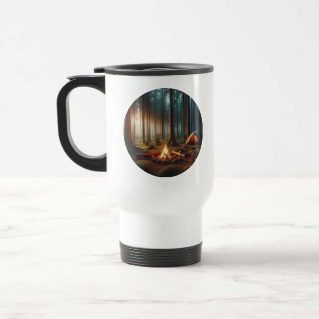 Camper Travel Mug With A Camping Site Resemugg (Vänster)