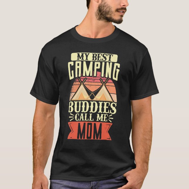 Camper utomhus Tält My Best Camping Buddies Ring M T Shirt (Framsida)