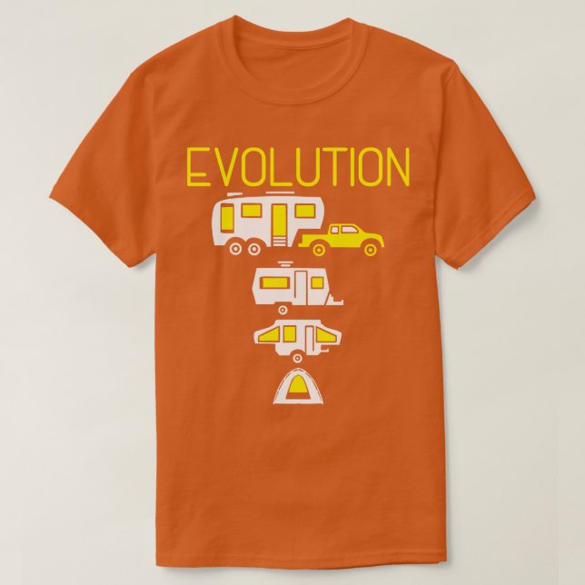 Camper Van Evolution T Shirt (Design framsida)
