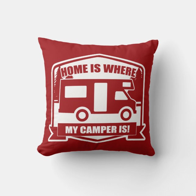 Camper Van/Motor Home Kudde (Framsida)