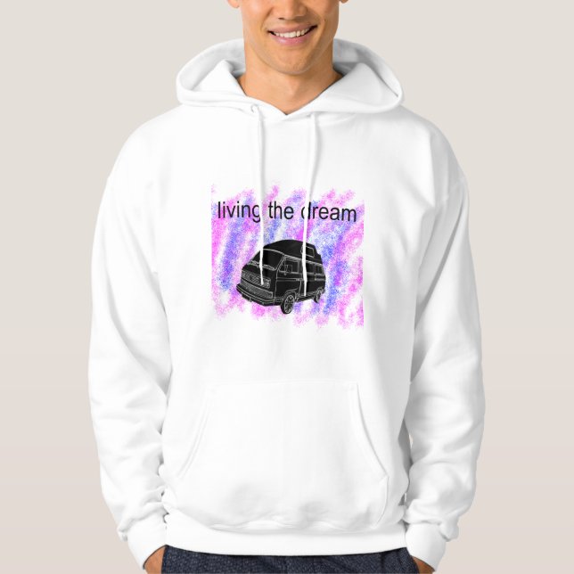 Camper van vanlife hoodie (Framsida)