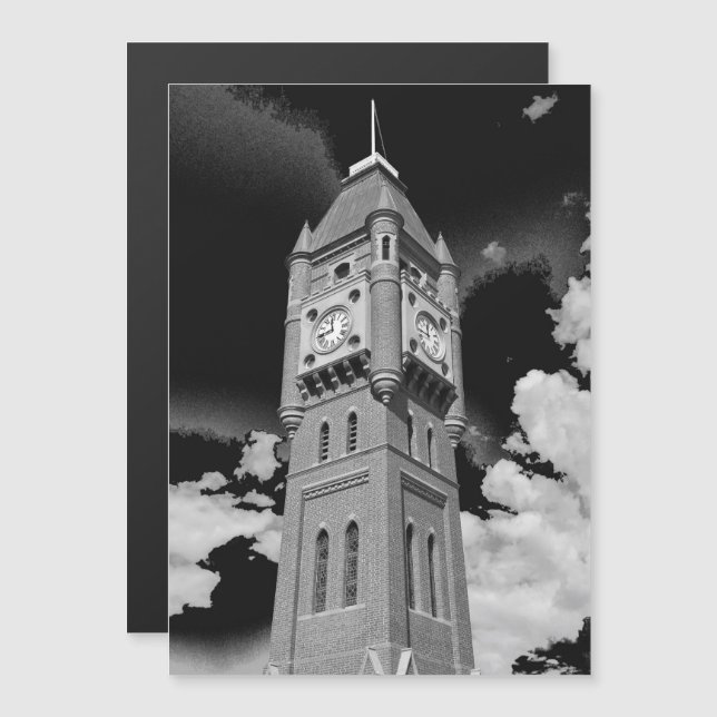 Camperdown Clock Tower Tidsförvarare Magnet (Fram/baksida)