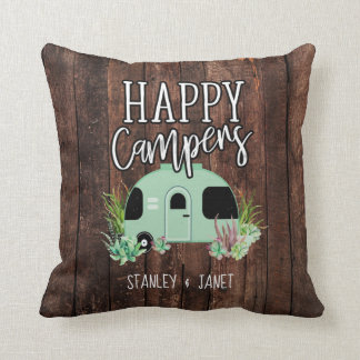 Campers, Camping, RV, Motorhome, Trailer, lycklig Kudde