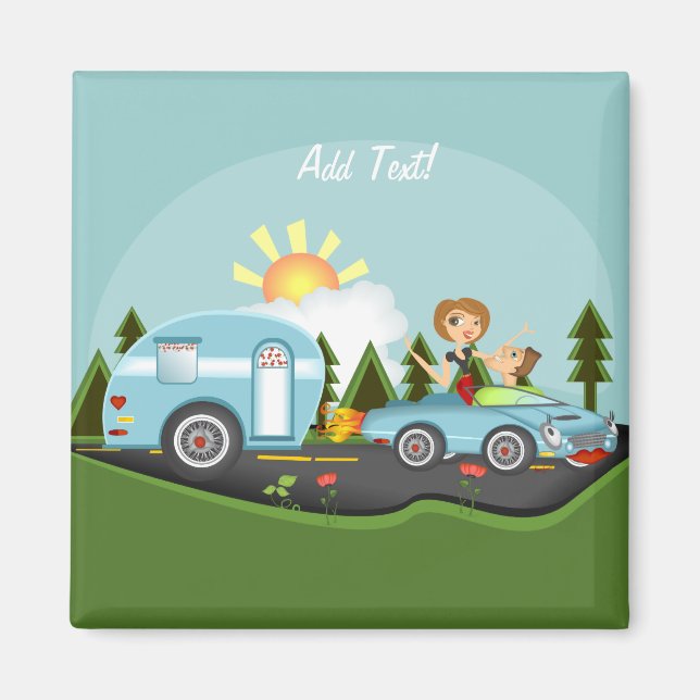 Campers Dream Life Magnet (Framsidan)