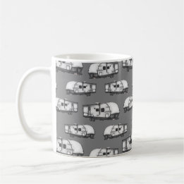 Campers - Grått Coffee Mugg