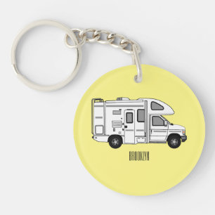 Campervan tecknad illustration