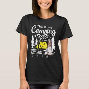 Campfire Afghan Hound Det här är min kampanj T Shirt