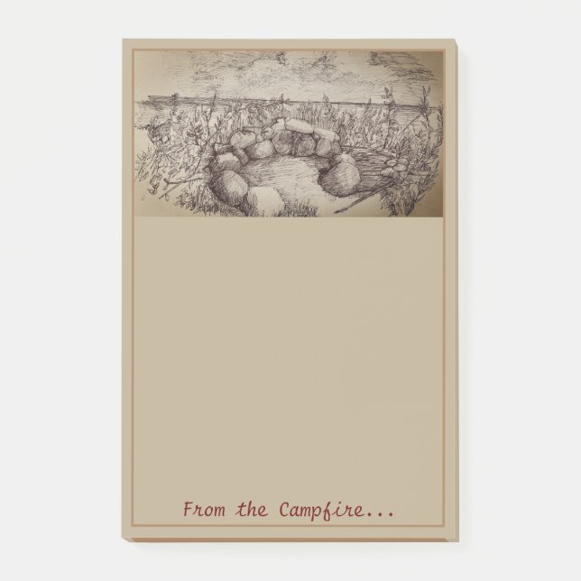 Campfire-Anteckningsblock Post-it Block (Framsida)