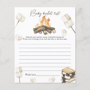 Campfire Baby-dusch - Baby-bucket-lista