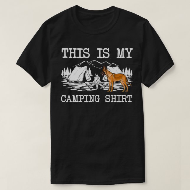 Campfire Belgium Malinoi Hund Det här är min kampa T Shirt (Design framsida)