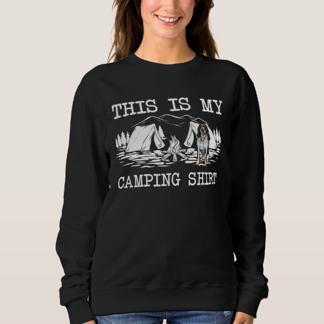 Campfire Bluetick Coonhound Dog This Is My Camping T Shirt (Framsida)