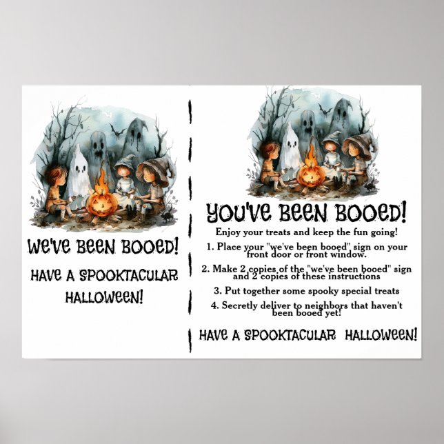 Campfire Boo Crew - ett Halloween-spel Poster (Framsidan)