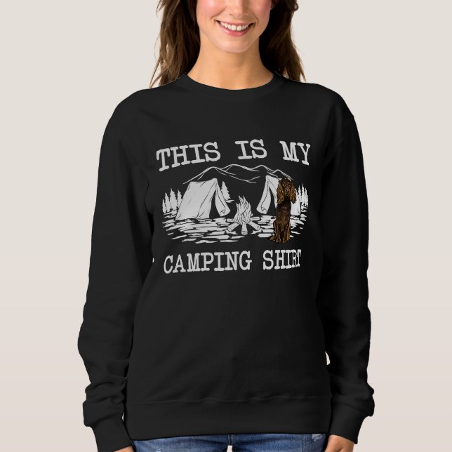 Campfire Boykin Spaniel Dog This Is My Camping T Shirt (Framsida)