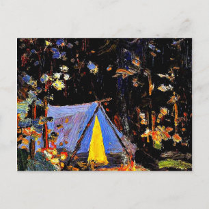 Campfire, bra konsmålning av Tom Thomson Vykort