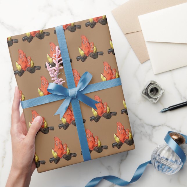 Campfire Burning Presentpapper (Gifting)