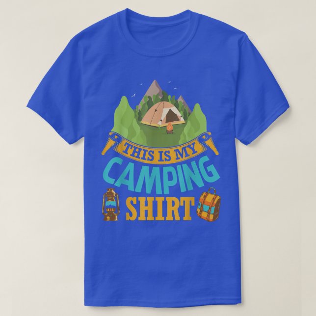Campfire Camper i MounHouse Träd är mitt. T Shirt (Design framsida)