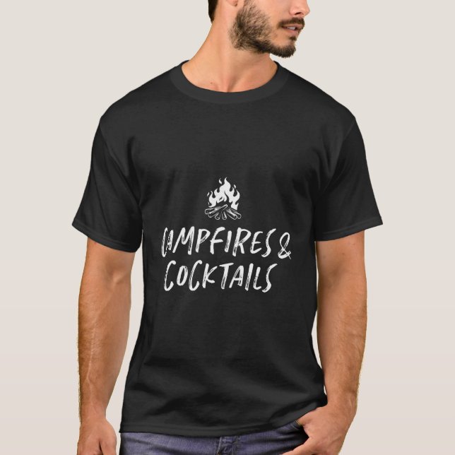 Campfire Cocktails T Shirt (Framsida)