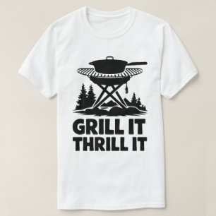 Campfire Cooking Grill Äventyr Quote Design T Shirt