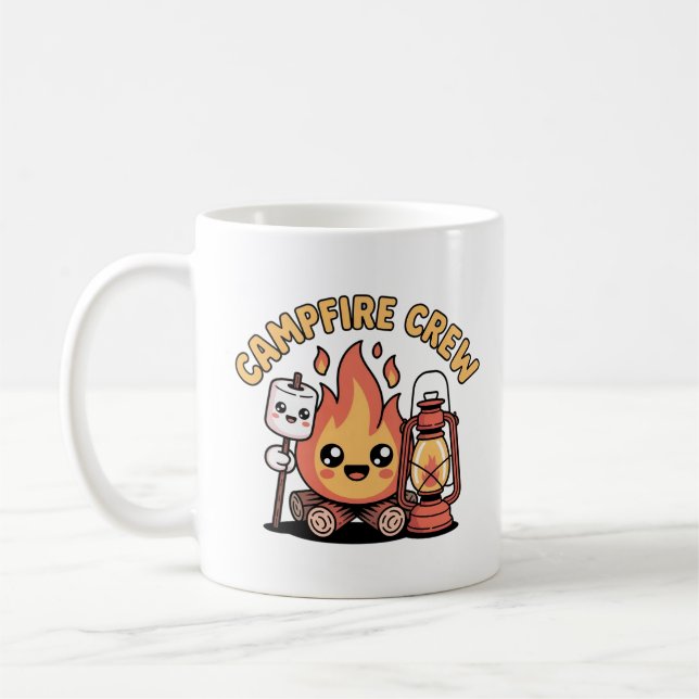 Campfire Crew Kawaii Camping Trio Kaffemugg (Vänster)