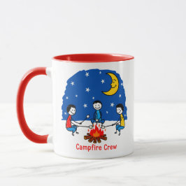 Campfire Crew Kids Crayon Night Scene Mugg