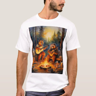 "Campfire Critters: Superskoj Animal Camping Shena T Shirt