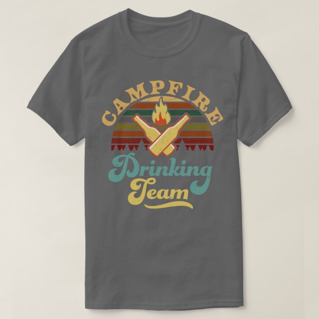 Campfire Drinking Team Camping 1 T Shirt (Design framsida)