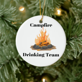 Campfire Drinking Team Julgransprydnad Keramik